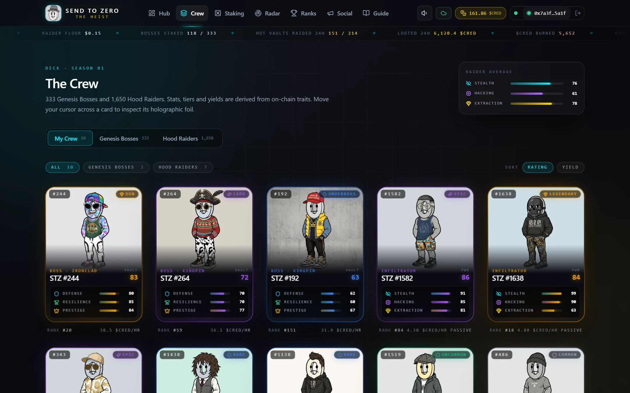 The Crew deck